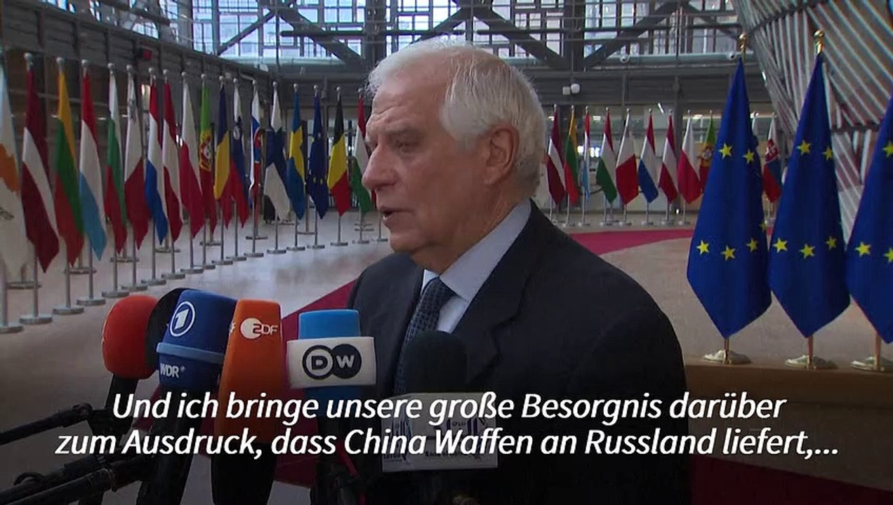EU nennt chinesische Waffenlieferungen an Russland 'rote Linie'