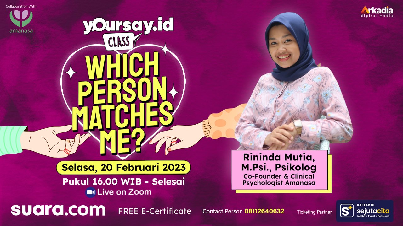 Yoursay.id Talk: Cara Temukan Pasangan yang Cocok Denganmu