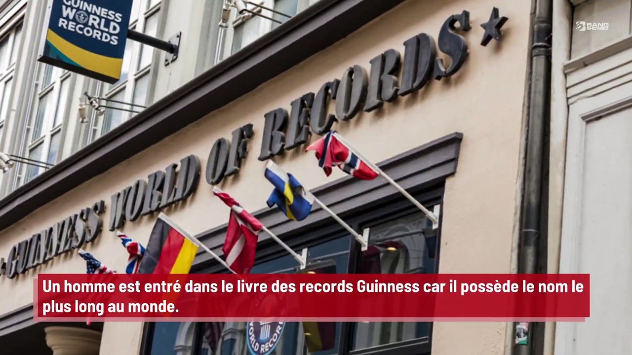 Un homme rentre dans le livre des records Guinness car il a le nom le plus long du monde !