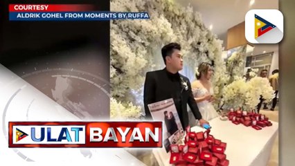 Bagong kasal sa Tagaytay, namigay ng giveaway na 24 Karat 4 inch gold bar