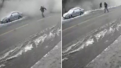 13 kişiye mezar oldu! Depremin vurduğu 7 katlı Yetiş Apartmanı'nın yıkılmanı anı kamerada