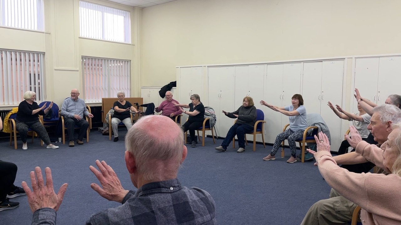 We catch up with older people in North Tyneside who are staying fit with exercise classes