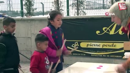 Adıyaman’da çocuklar çadır sınıflarda ders başı yaptı