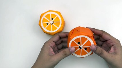 Download Video: How To Make Easy 3D Paper Orange For Kids / Nursery Craft Ideas / Paper Craft Easy / KIDS crafts