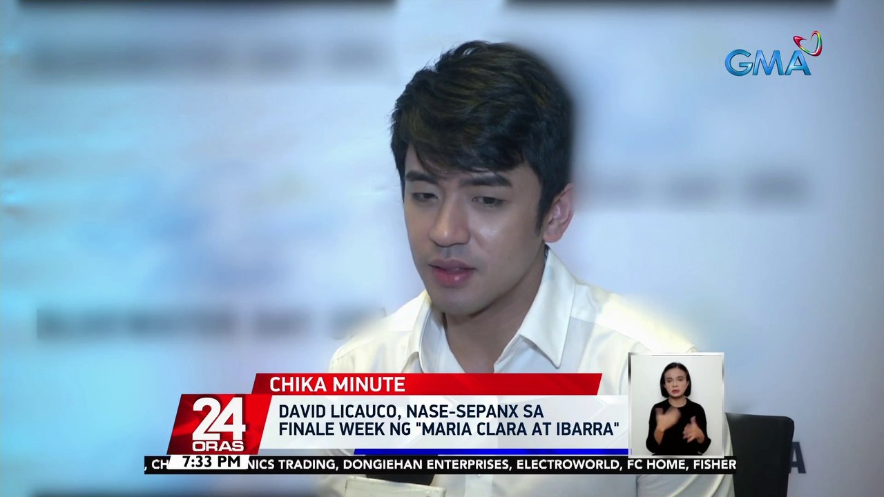 David Licauco, nase-sepanx sa finale week ng "Maria Clara at Ibarra" | 24 Oras