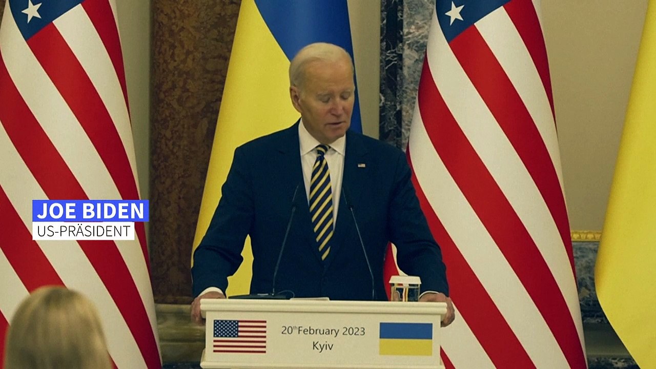 Biden kündigt bei Überraschungsbesuch in Kiew weitere Waffenlieferungen an