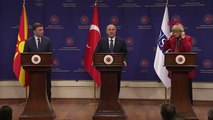 Çavuşoğlu, Kuzey Makedonya Dışişleri Bakanı ve AGİT Genel Sekreteri'yle ortak basın toplantısında konuştu Açıklaması