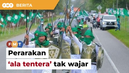 Perarakan ‘ala tentera’ Pemuda PAS tak wajar, kata menteri dalam negeri