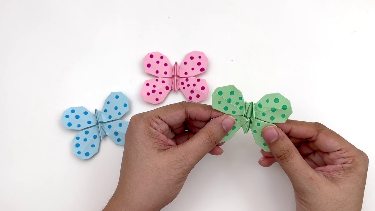 How To Make Easy Origami Paper Butterfly  For Kids / Craft Ideas / Paper Craft Easy / KIDS crafts