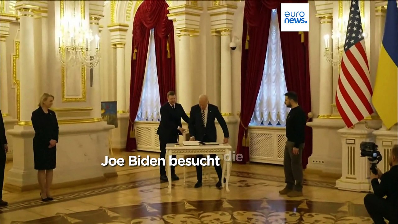 Symbolträchtiger Besuch: US-Präsident Biden in der Ukraine