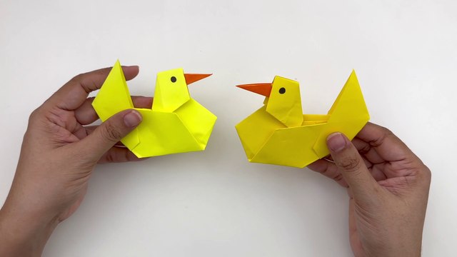How To Make Moving Paper Duck Toy For Kids / Nursery Craft Ideas / Paper Craft Easy / KIDS crafts