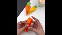 How To Make Easy Paper CARROT For Kids / Nursery Craft Ideas / Paper Craft Easy / KIDS crafts