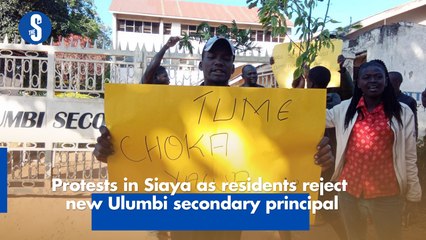 Protests in Siaya as residents reject new Ulumbi secondary principal