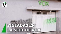 La sede de Vox amanece con pinturas ofensivas tras las insinuaciones de Olona