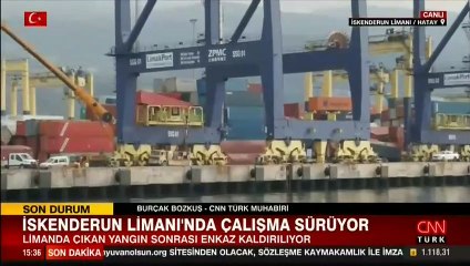 İskenderun Limanında çalışmalar sürüyor