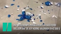 Una mujer rompe por accidente la escultura ‘Balloon Dog’ de Jeff Koons, valorada en 42.000 dólares