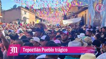 Riñas, heridos, asaltos y cristalazos en el carnaval de Tepoztlán