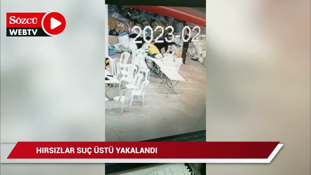 Depremzedelere toplanan kıyafetlere göz diken hırsızlar suç üstü yakalandı