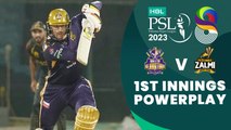 1st Innings Powerplay | Quetta Gladiators vs Peshawar Zalmi | Match 9 | HBL PSL 8 | MI2T