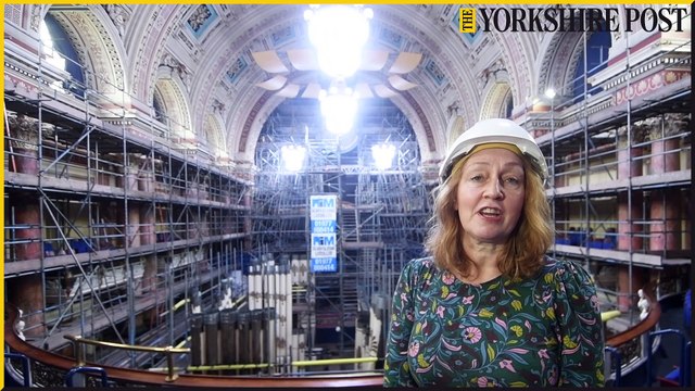 Cleaning begins at Victoria Hall in Leeds Town Hall ahead of refurbishment