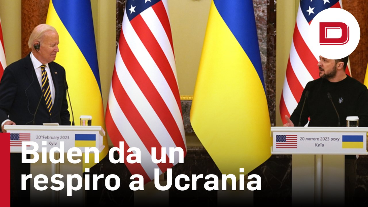 Biden da un respiro a Ucrania al anunciar en Kiev armas que garantizan la resistencia frente a Rusia