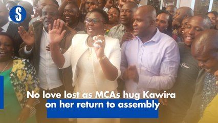No love lost as MCAs hug Kawira on her return to assembly