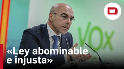 Buxadé afirma que la Ley Trans es «una ley abominable e injusta»