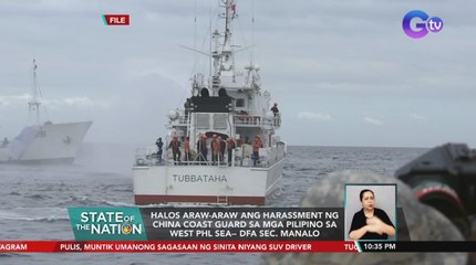 Halos araw-araw ang harassment ng China Coast Guard sa mga Pilipino sa West Phl Sea-- DFA Sec. Manalo | SONA