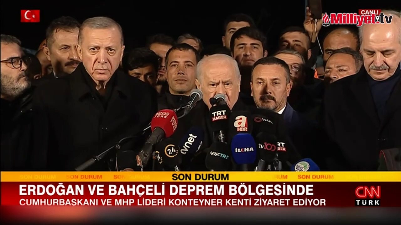 Cumhurbaşkanı Erdoğan ve Devlet Bahçeli Kahramanmaraş'ta!