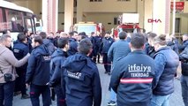 HATAY'DA ÇALIŞMALARINI TAMAMLAYAN TEKİRDAĞLI İTFAİYECİLER DÖNDÜ