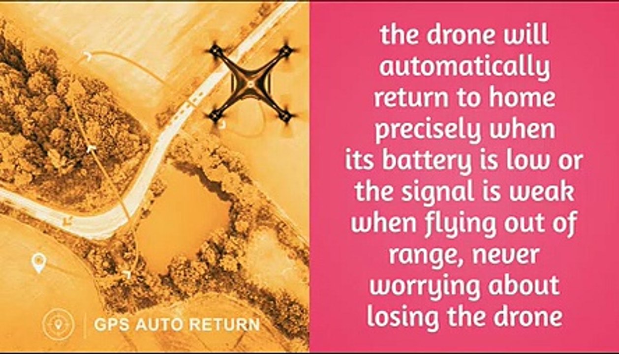 Holy Stone HS100 GPS FPV RC Drone 2 with K Camera Live Video