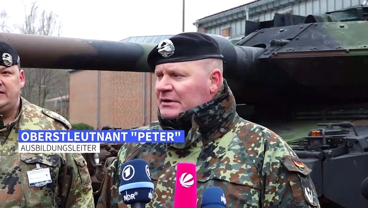 Panzer-Ausbildung ukrainischer Soldaten in Munster: „Wir haben keine Wahl“
