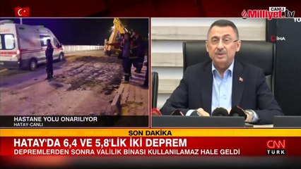 Cumhurbaşkanı Yardımcısı Fuat Oktay: Hastanelere gelen 8 yaralımız var.