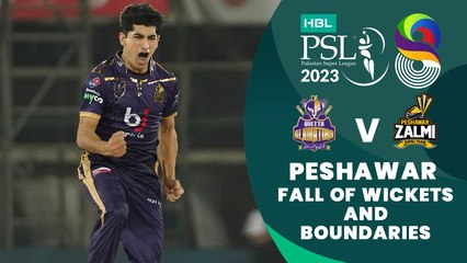 Let's Recap Peshawar Zalmi's Fall of Wickets And Boundaries | Match 9 | HBL PSL 8 | MI2T
