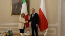 Ucraina, l'incontro di Meloni con il presidente polacco Duda