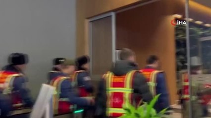 Kırgız arama-kurtarma ekibi alkışlarla ülkelerine uğurlandı