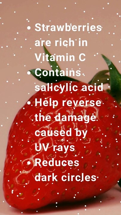 Get Glowing Skin with Strawberries