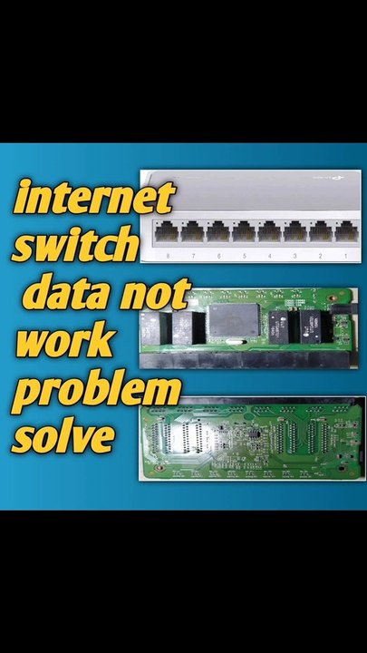 Internet switch RJ-45 port not work problem solve. - video Dailymotion