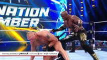 Brock Lesnar counters the Hurt Lock into an F-5_ WWE Elimination Chamber 2023 highlights