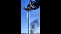 Strange for what reason wind turbines are not equipped with a fire system?