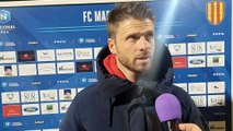 La réaction de Grégory Poirier après le match nul entre Martigues et Villefranche (2-2)