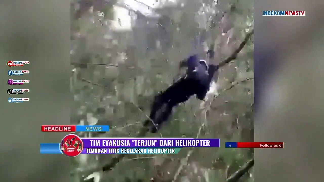 Detik-Detik Tim SAR Berhasil Mendarat di Lokasi Laka Heli Kapolda Jambi
