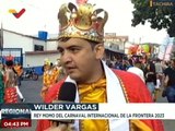 Asistentes a los Carnavales Internacionales de la Frontera 2023 gozan de la coronación del Rey Momo