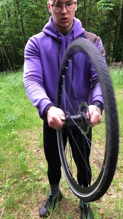 Fixing a Wobbly Bike Tire