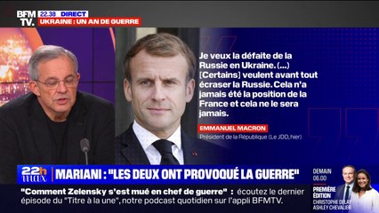 "Ne pas écraser la Russie": Thierry Mariani salue la position "équilibrée" d'Emmanuel Macron