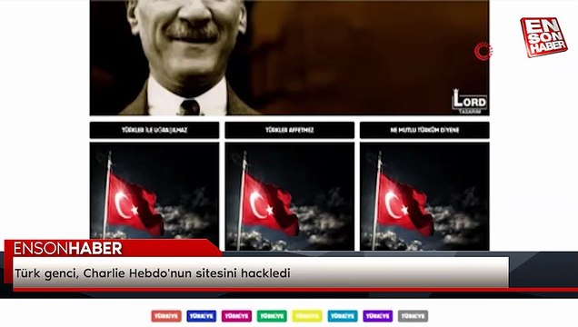 Türk genci, Charlie Hebdo'nun sitesini hackledi