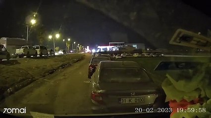 Hatay depremi araç kamerasında