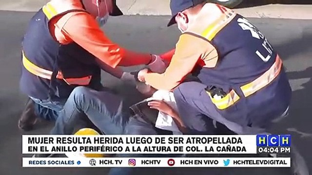 Mujer resulta herida luego de ser atropellada en el Anillo Periférico de la capital