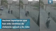 Supuesto repartidor de comida es captado haciendo tocamientos indebidos a una mujer