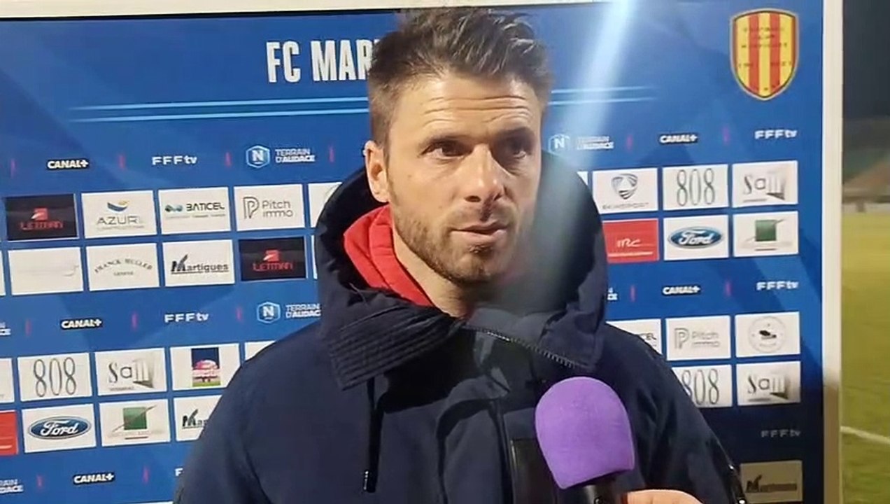 Réaction de Gregory Poirier après le match nul de Martigues face à Villefranche (2-2)